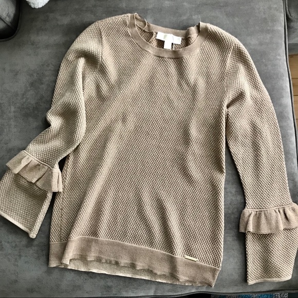Michael Kors Ruffle Sleeve Sweater - Picture 2 of 7